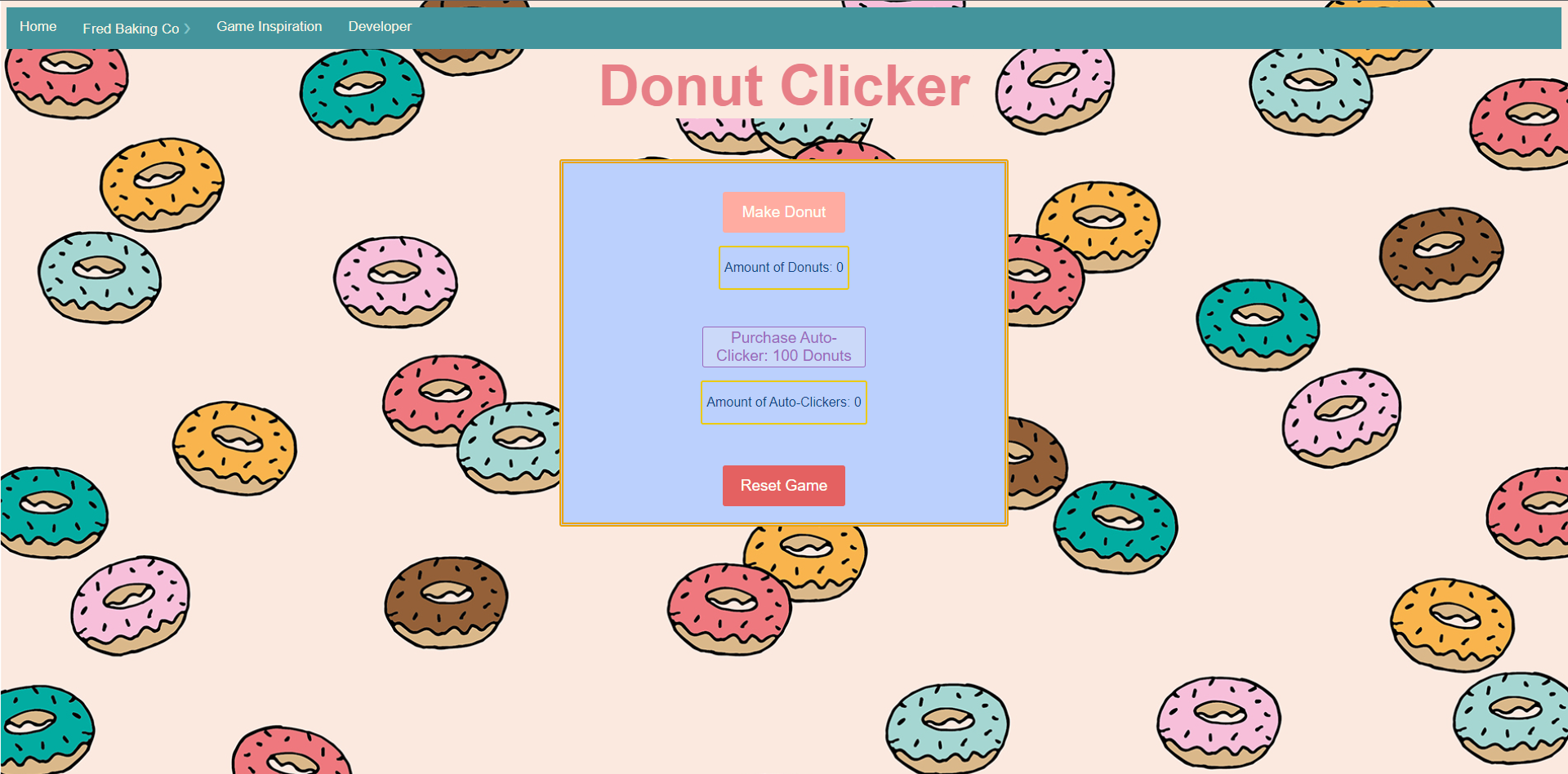 Thumbnail for Donut-Clicker project